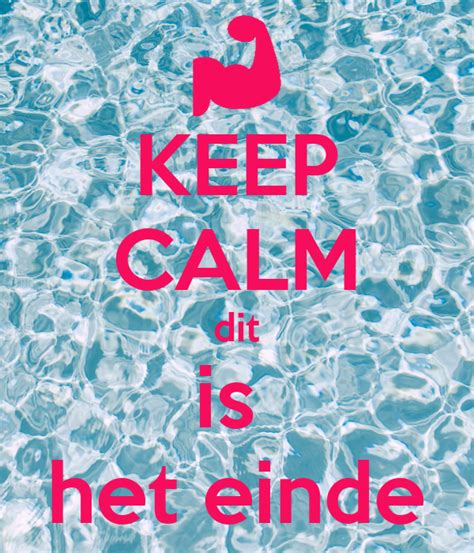 Keep Calm Dit Is Het Einde Poster Rick King Keep Calm O Matic