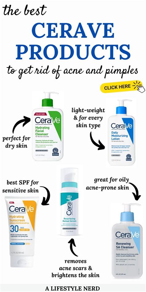 the best cerave products to get rid of acne in your skincare routine acne prone skin care