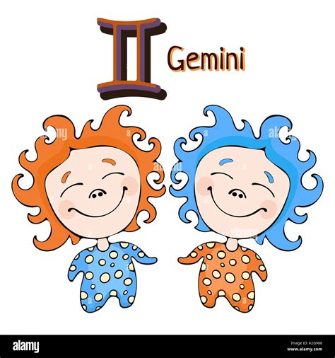 Gemini Painted Symbol Zodiac Sign Cut Out Stock Images And Pictures Alamy
