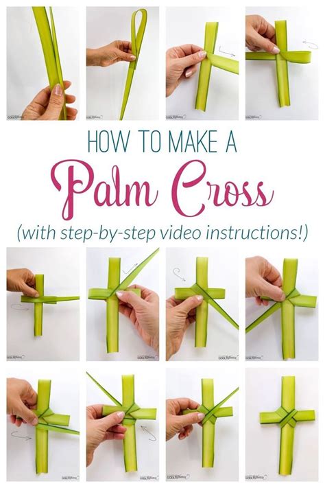 How To Make A Palm Cross Easy Palm Cross Instructions Palm Cross