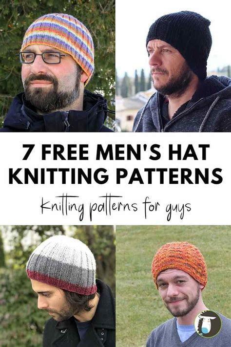 Free silver beach crochet beanie. 7 Men's Hats Free Knitting Patterns — Blog.NobleKnits