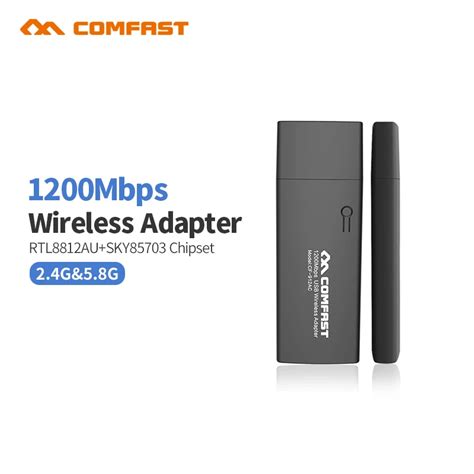 1200Mbps USB 3 0 Wi Fi Dual Band Wireless Adapter Comfast CF 912AC