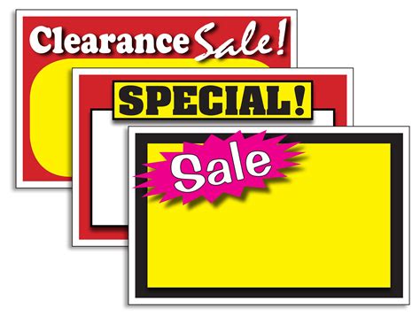 Buy 150 Assorted Retail Store Price Signs New Clearancesalespecial
