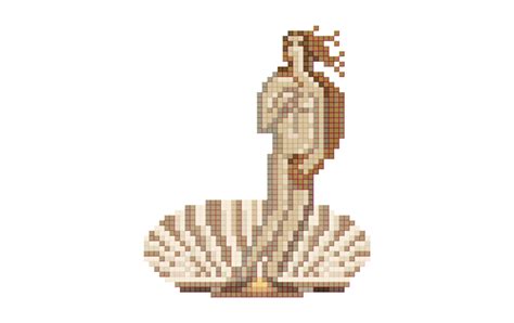 Pixel Art Masterpiece Series The Birth Of Venus On Behance