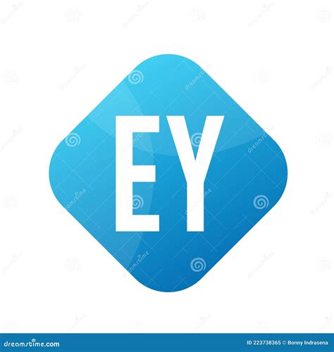 Ey Letter Logo Design With Simple Style Stock Vector Illustration Of