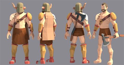 40 Most Popular Low Poly Character 3d Model Free Mockup