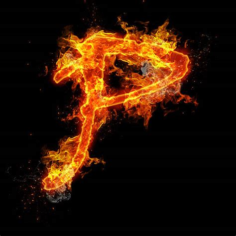 Best Letter P Fire Burning Text Stock Photos Pictures And Royalty Free
