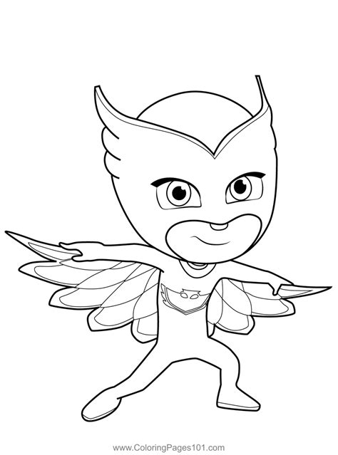 Owlette From Pj Masks Coloring Page Free Printable Coloring Pages