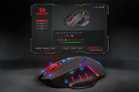 Redragon Mirage M690 Pro Gaming Mouse 8000 Dpi Wiredwireless Gamer