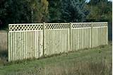 Images of 4'' X 8'' Wood Fencing