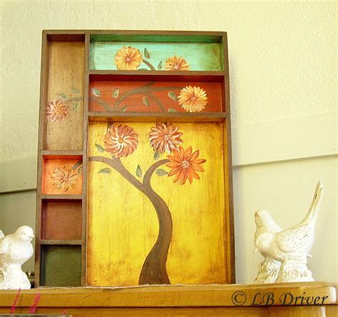 Hand Painted Shadow Box Etsy Shadow Box Hand Painted Painting