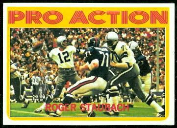 Roger began his college career at the new mexico military institute. Roger Staubach Pro Action - 1972 Topps #122 - Vintage Football Card Gallery