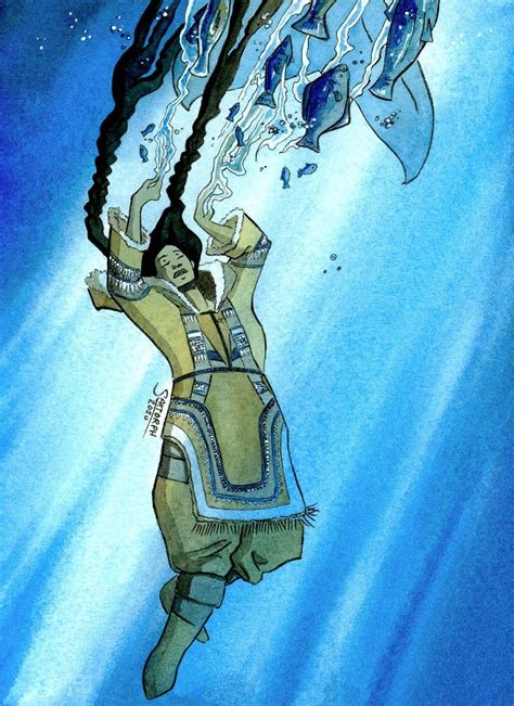 Native American Mythology Goddess Of The Sea Inuit Art Anime Muslim