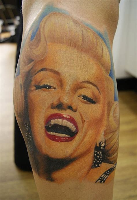 Tatouage Portrait De Marilyn Monroe Inkage