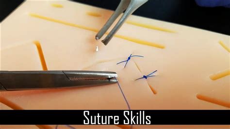 Practicing My Suture Skills Simple Interrupted Suture Youtube