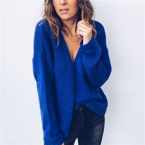 Electric Blue Cardigan Easy Clothes