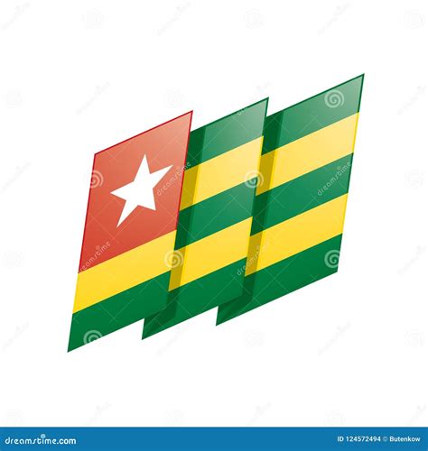 Togo Flag Vector Illustration Stock Illustration Illustration Of