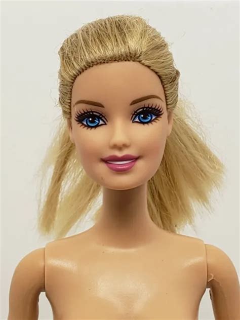 barbie nude doll blonde hair blue eyes body stamp 1999 head stamp 1998 a 27 2 00 picclick