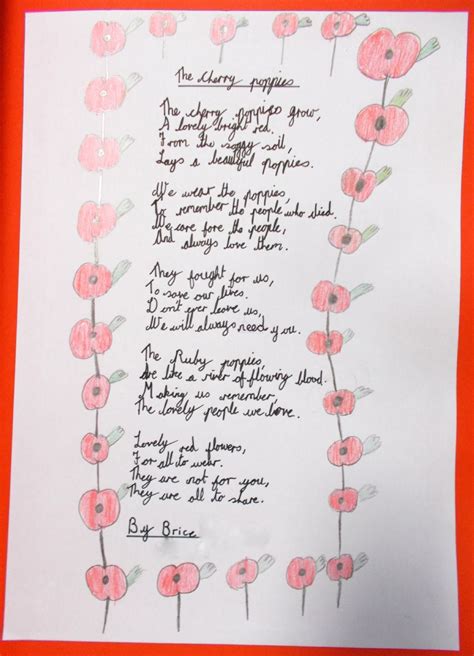 70 Best Of Remembrance Day Poems For Kids Poems Ideas
