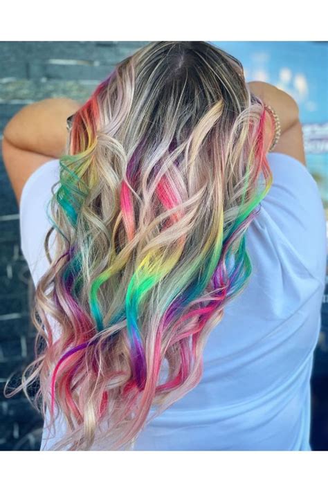35 Cool Rainbow Hair Color Ideas For Festival Goers Checopie