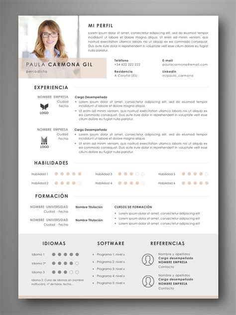 Plantillas Cv Para Rellenar En Word Especial Profesores Empapelarte