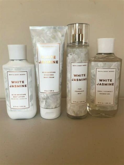 Bath And Body Works White Jasmine Body Cream Lotion Mist And Shower Gel 3