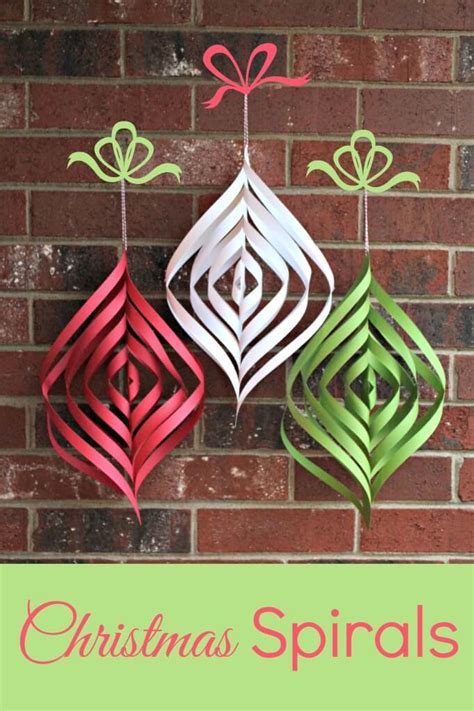 Or follow the step by step instructions. DIY Paper Christmas Spirals - Happiness is Homemade