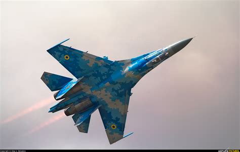 58 Ukraine Air Force Sukhoi Su 27p At Fairford Photo Id 1115770