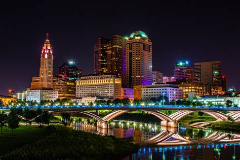 Columbus Skyline (Night) : r/Columbus