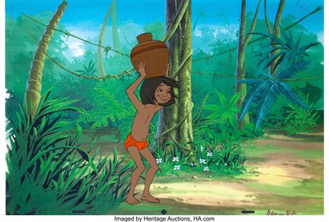 The Jungle Book Mowgli Production Cel Walt Disney 1967 Lot