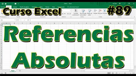 Curso Excel Referencias Absolutas Youtube