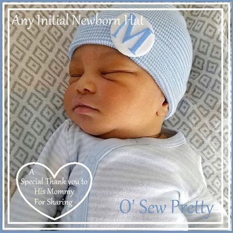 Baby Boy Newborn Hat Personalized Newborn Baby Boy Hospital Etsy