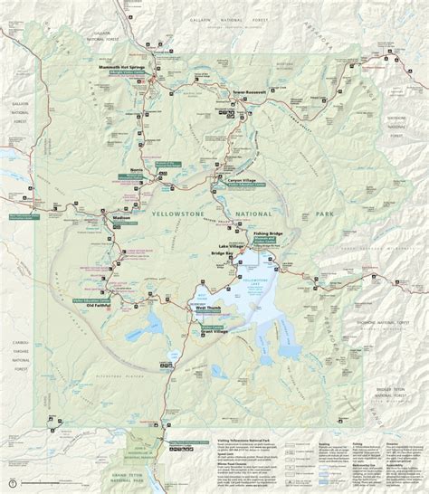 show me a map of yellowstone national park london top attractions map