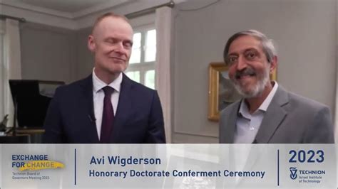 prof avi wigderson honorary doctorate bog 2023 youtube