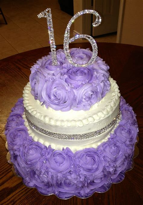 Purple Swirls Sweet 16 Cake Sweet 16 Birthday Cake Sweet 16 Cakes