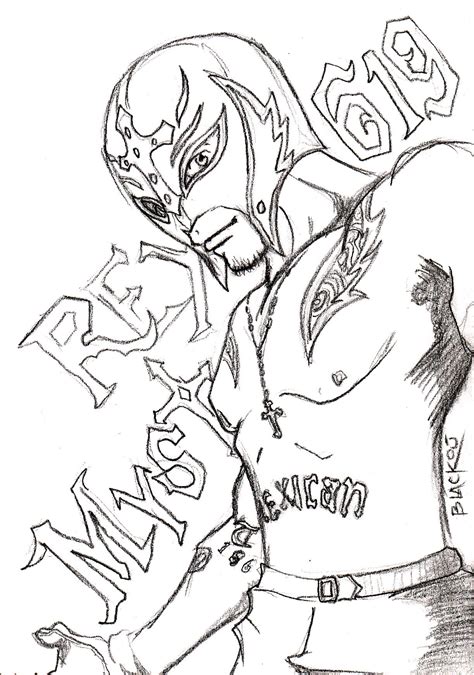 Sin Cara And Rey Mysterio Coloring Pages Coloring Pages