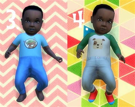 Baby Overrides Set 9 Dark Skinboy At Budgie2budgie Sims 4 Updates