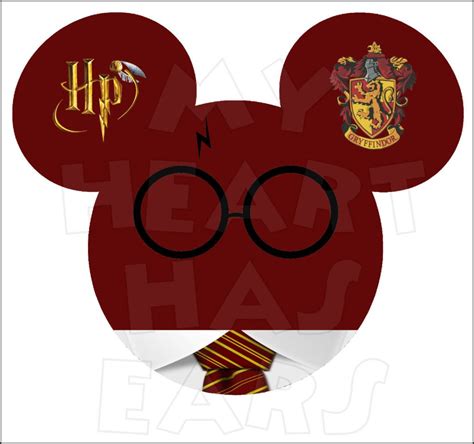Mickey Mouse dressed as Harry Potter INSTANT DOWNLOAD digital clip art