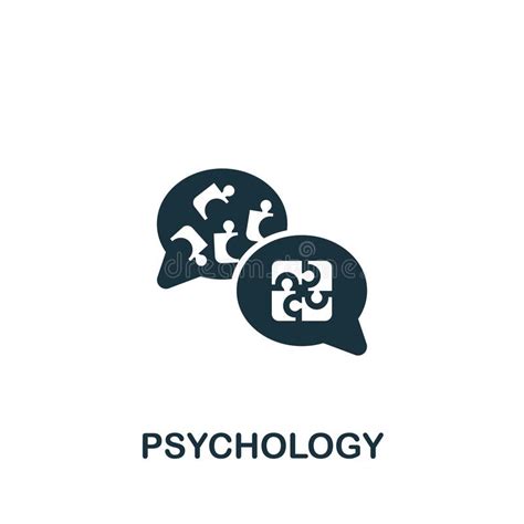 Psychology Icon Monochrome Simple Brain Process Icon For Templates Web Design And Infographics