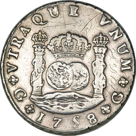 8 Reales Ferdinand Vi Monnaie Coloniale Guatemala Numista