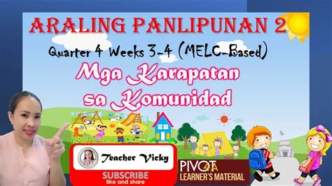 Mga Karapatan Sa Komunidad Th Quarter Week I Araling Panlipunan My XXX Hot Girl