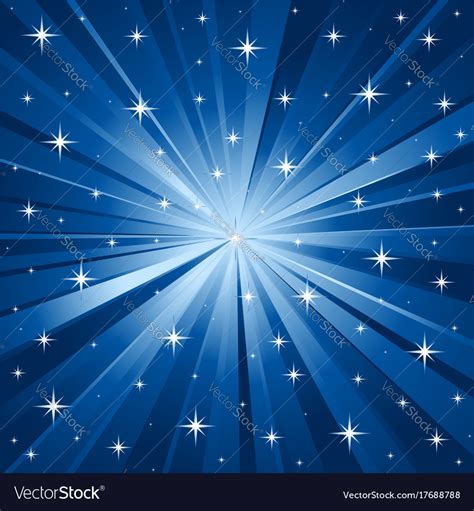 Blue Stars Background Royalty Free Vector Image