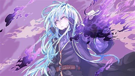 Rimuru Tempest Purple Background 4k Hd That Time I Got Reincarnated As