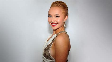Hayden Panettiere Blonde Simple Background Actress Smiling Wallpaper Resolution 1920x1080 Id