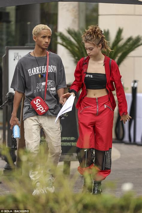 Jaden Smiths Girl Odessa Adlon Models His Clothing Line Daily Mail