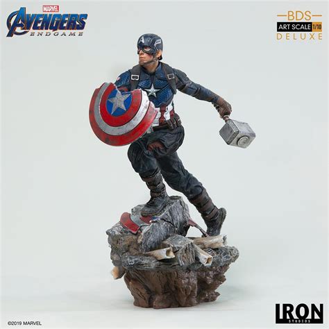 Avengers Endgame Captain America Battle Diorama Statue By Iron