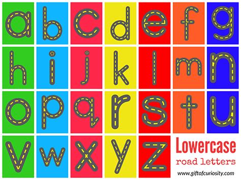 Free Road Letters Printable For Learning The Alphabet T Of Curiosity