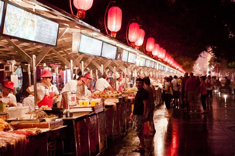 Night Market The Donghuamen Night Market Aka Beijing Nigh Flickr
