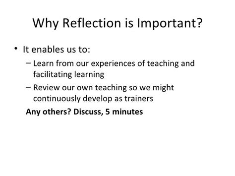 Reflective Strategies