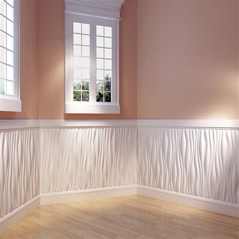 Paintable Wainscoting Wallpaper